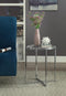 Leora Side Table, Clear Acrylic & Chrome